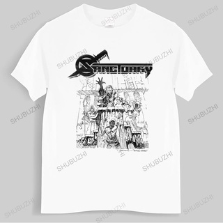 [COD]เสื้อยืดลําลอง แขนสั้น พิมพ์ลาย SANCTUARY REFUGE DENIED NEVERMORE METAL CHURCH HELSTAR สไตล์ยุโรป แฟชั่นฤดูร้อน สํา