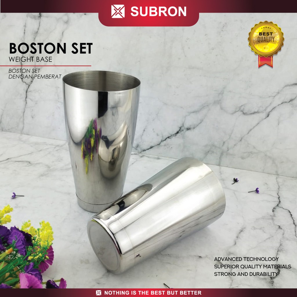 ชุดเครื่องปั่นสแตนเลส Subron Boston พร้อมน้ําหนักฐานน้ําหนักบอสตัน