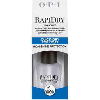 พร้อมส่ง OPI - RapiDry Top coat 15ml ป็น quick dry top coat ที่ทำให้สีทาเล็บแห้งไวกว่าเดิม สีคงทนกว่าเดิม แท้ 100%