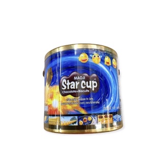 ขนมMAOJI Star cup Chocolate+Biscuits