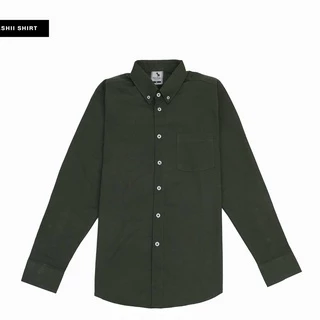 PHASHII SHIRT เสื้อเชิ้ตผู้ชายแขนยาว คอปก สีพื้น ผ้า COTTON OXFORD ใส่สบาย เนื้อผ้านุ่ม ขายดีมาก!
