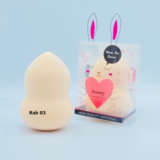 ฟองน้ำแต่งหน้า ฟองน้ำไข่ เกลี่ยรองพื้นแล้วเนียนสุด ไอเท็มคู่ใจ Make up sponge puff.Rabbit