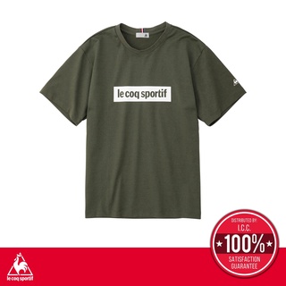 le coq sportif เสื้อยืดผู้ชาย ลายโลโก้ สีเขียว (T-shirt, เสื้อยืด, เสื้อคอกลม, lecoq, เลอค็อก)