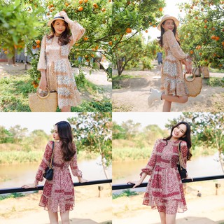 MASS Fashion : Dress - Cool Antique (มี 2 สีน๊า)