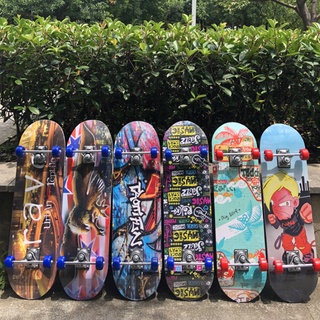 สเก็ตบอร์ด สเก็ตบอร์ดเด็ก 0-12ปี สเก็ตบอร์ดเด็กโต Skateboards เเท้ สเก็ตบอร์ดของเด็ก ผู้เริ่มต้นเล่น-มืออาชีพ 60cm