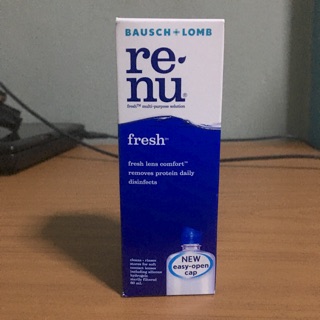 น้ำยาคอนแทคเลนส์ renu ขนาด60ml ราคาขวดละ50บาท