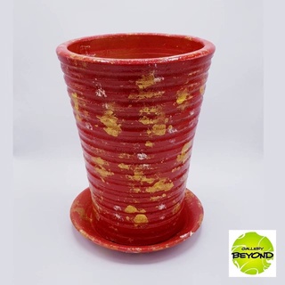 กระถางต้นไม้เพ้นท์สี (Art Plant Pots) - Love - Handmade by Belgian Artist Paul De Blieck