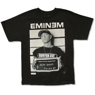 ขายดี เสื้อท็อป ผ้าฝ้าย พิมพ์ลาย Eminem Wanted Mugshot Merch Shady สไตล์ฮิปฮอป แฟชั่น