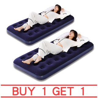 [ซื้อ 1 เอา 1]ที่นอนเป่าลม แถมสูบลมไฟฟ้า Air Bed Mat ที่นอนสูบลม ที่นอนเตียงเดี่ยว ที่นอน 3 ฟุต ที่นอนcamping ที่นอนแคมป