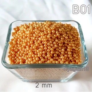 น้ำตาลตกแต่งเค้ก กินได้ 2,4,7,8 mm สีขาว สีทอง 30g/50g