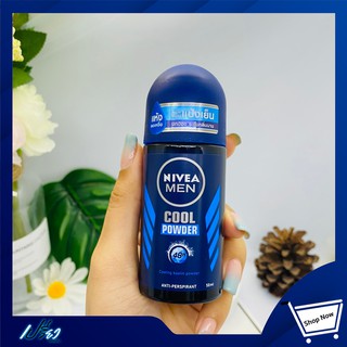 NIVEA men cool powder roll-on 50ml. นีเวีย โรลออน เมนคลูพาวเดอร์ 50มล. 1 ขวด