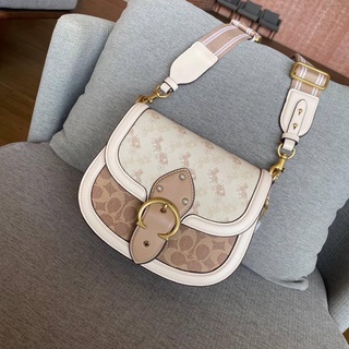 กระเป๋า COACH BEAT SADDLE BAG WITH HORSE AND CARRIAGE PRINT(COACH C3837)