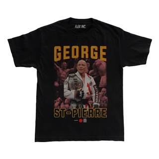 เสื้อยืด ลาย Ufc George St Pierre MMA โอเวอร์ไซซ์ สไตล์วินเทจS-5XL