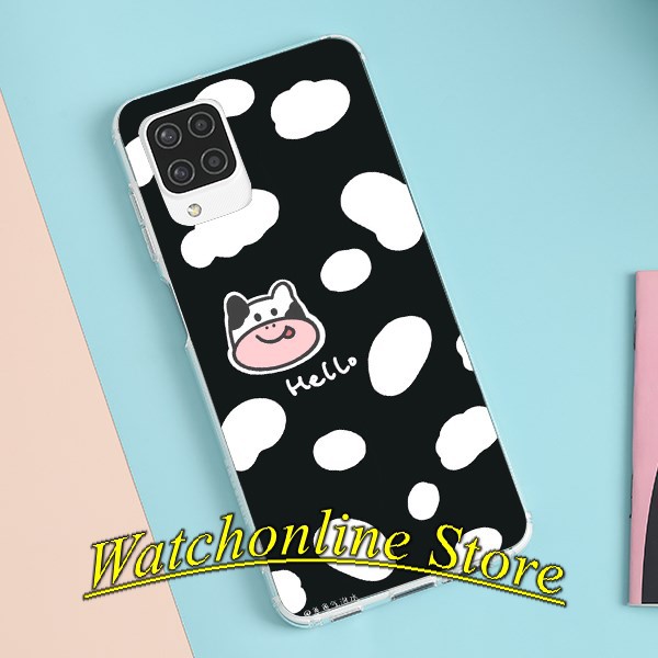 เคสซิลิโคนพิมพ์ลายOppo A15 / A15s A52 / A92 A53 A93 A1k A5S A37 A33 A83 A1k A3s F1s A59 F3RY COW P1