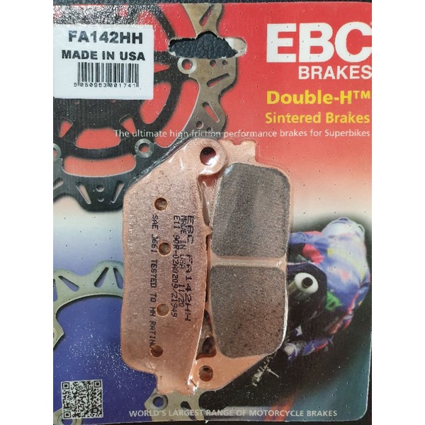 ผ้าเบรค EBC Brakes/ ผ้าหน้า Honda CBR 300,400,650,Versys 650,Triumph T100, T120, Street twin,Thruxton 900