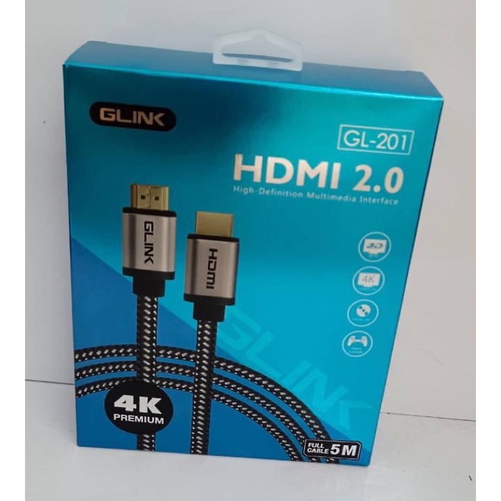 สายHDMI 4k ยาว5เมตร GLink รหัสGL-201