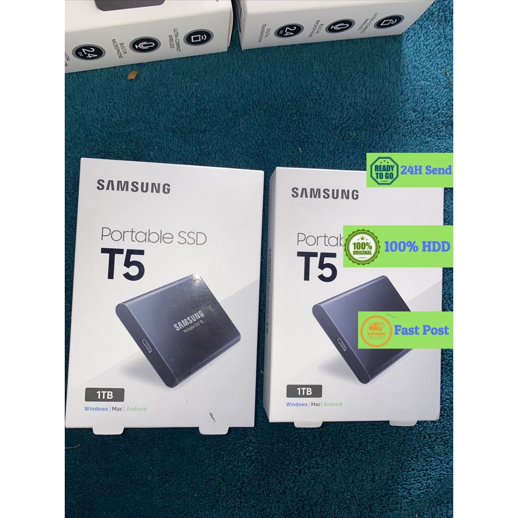 Samsung Portable T5 SSD 2TB 1TB 500GB 250GB Black i61u_i04yu ThaiPick