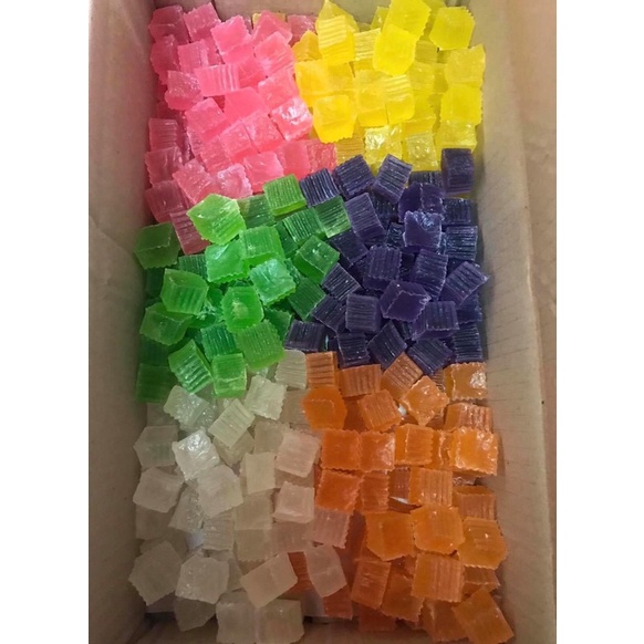 วุ้นกรอบใหญ่ 6 สี 1 กิโล 140 บาท,2 กิโล 210 บาท ราคาส่ง