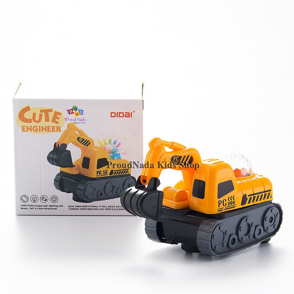 ProudNada Toys รถแม็คโครชนถอยมีเสียงมีไฟ DIDAI CUTE ENGINEER NO.LD-134B