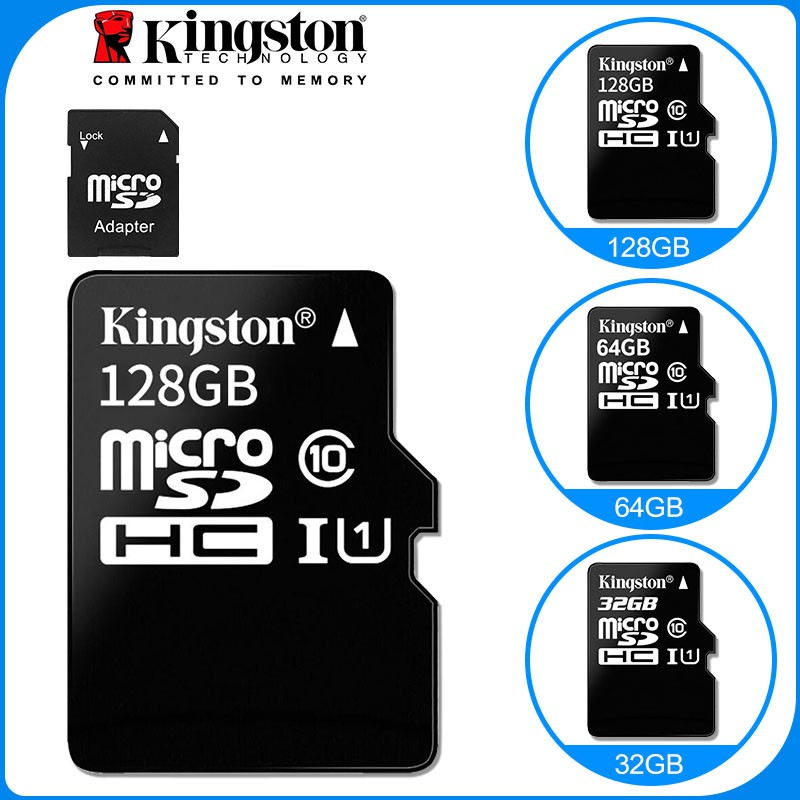 Kingston เมมโมรี่การ์ด sd card Micro SD Memory Card  32GB 64GB 128GB กล้อง/กล้องติดรถยนต์ / โทรศัพท์