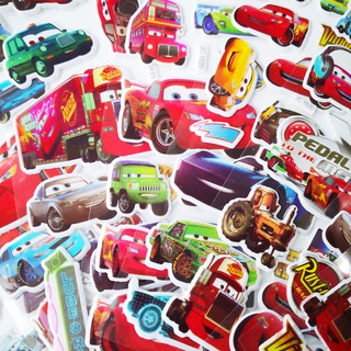 ▶Cars - Lightning Mcqueen Diy ของเล่นสําหรับเด็ก 1 แผ่น / 5 แผ่นสติ๊กเกอร์