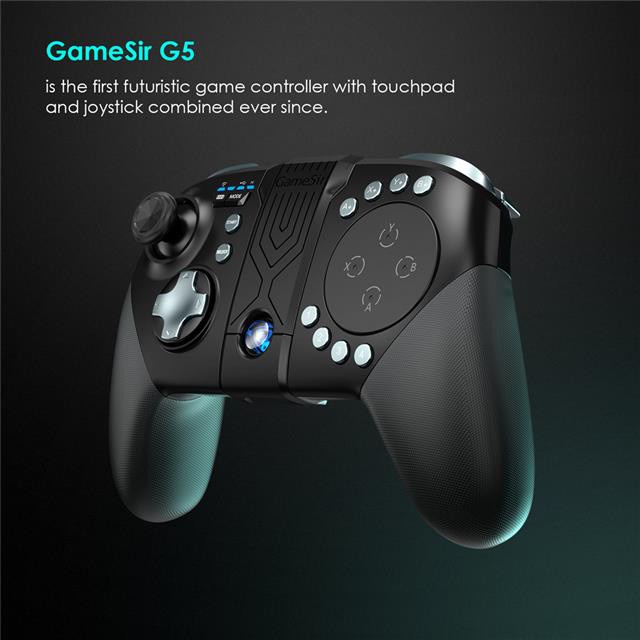 GameSir G5 Wireless Bluetooth Game Controller, Gamepad with Trackpad
