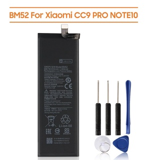 แบตเตอรี่ Xiaomi Mi Note10 Lite / Mi Note10 pro / Mi Note10 / CC9pro CC9 Pro BM52 5260MAh รับประกัน 3 เดือน