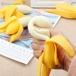 SWTDRM- ~Squeeze Banana toy Stress Reliever Stress Ball Sensory Fidget Toy Squishy Toys Quality Assurance Buy with confidence-【Sweetdream】