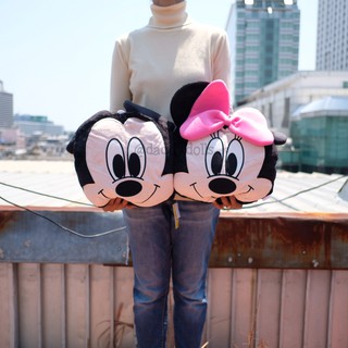 หมอนผ้าห่ม Mickey Mouse มิกกี้เม้าส์ &amp; Minnie Mouse มินนี่เม้าส์ Kawaii 12นิ้ว (100x150cm)