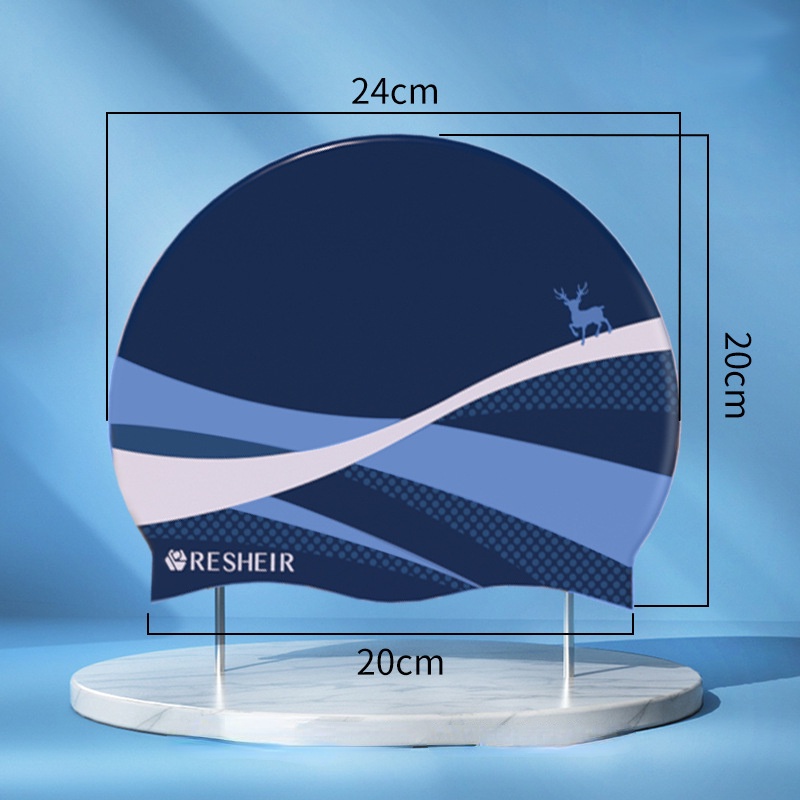Winmax หมวกว่ายน้ํา ขนาดใหญ่ สําหรับผู้หญิง สําหรับผมยาว — صورة 5