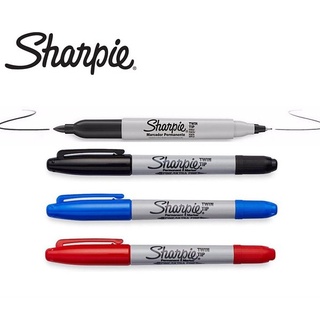 ปากกาเคมี ชาร์ปี้ Sharpie twin tip 2 หัว