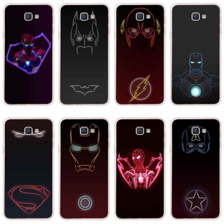 MARVEL เคสโทรศัพท์มือถือลายการ์ตูนซุปเปอร์ฮีโร่สําหรับ Samsung Galaxy J5 2016 J6 2018 J7 2016 2017 J7 Prime J7 Neo