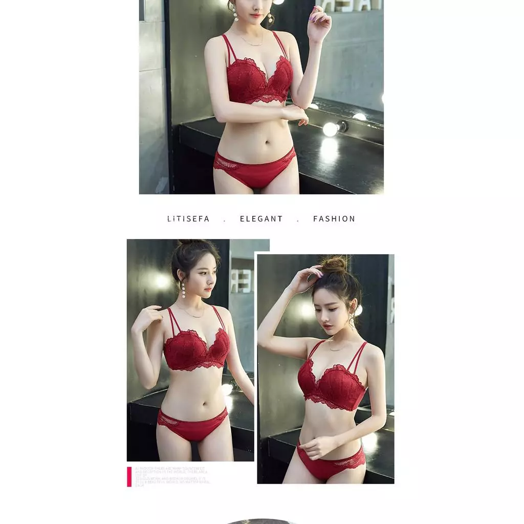 บราชั้นในยกทรง ลายลูกไม้ เซ็กซี่ สำหรับผู้หญิง