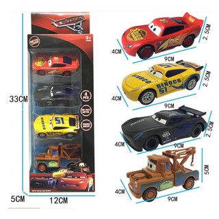 โมเดลรถเหล็กคาร์ แพค 4-6 คัน มีลานดึงถอยหลัง Cars Mattel Fillmore&amp;Bully ขนาดประมาณ 9cm