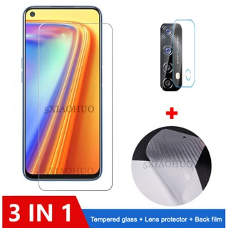 ฟิล์มกระจกนิรภัย 3-in-1 Realme C17 Realme C17 C12 C15 C11 C3 7 7i 6i 5i 6 Pro กระจกนิรภัยป้องกันหน้าจอ RealmeC17 2.5D 9H ฟิล์มป้องกัน