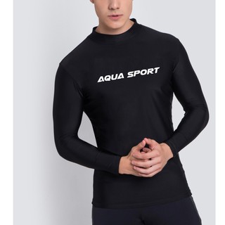 🏊‍♂️ ของแท้!! เสื้อว่ายน้ำ เล่นกีฬาแขนยาวกันยูวี🌞 14650 Aqua sport เสื้อใส่กันแดด เสื้อกระชับ ใส่สบายมาก มีไซส์ใหญ่