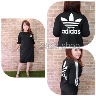 ชุดเดรส adidas สาวอ้วน