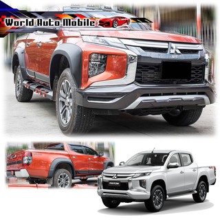 คิ้วล้อ 6 นิ้ว เรียบ สีดำด้าน Mitsubishi  L200 Triton 4Dr 4x4 ปี 2019 - 2020