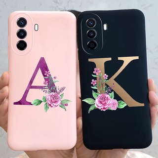 เคสโทรศัพท์ ซิลิโคนนิ่ม TPU พิมพ์ลายตัวอักษร แฟชั่น สําหรับ Huawei nova Y70 Y70 Y 70 novaY70