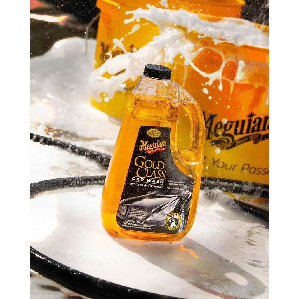 Meguiar's G7164 Gold Class Car Wash Shampoo & Conditioner แชมพูและคอนดิชันเนอร์ ขนาด 1.89 ลิตร น้ำยาล้างรถ แชมพูล้างรถ โฟมล้างรถ บำรุงสี thumbnail 8