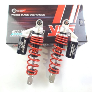 โช้คหลัง(YSS) GAS ECO LINE NOUVO135 AIR BLADE ยาว310มม. แกนดำ/สปริงแดง/กระปุกดำ ของแท้100%