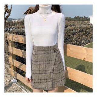 🌷เสื้อไหมพรมคอเต่า ผ้านิ่ม พร้อมส่ง