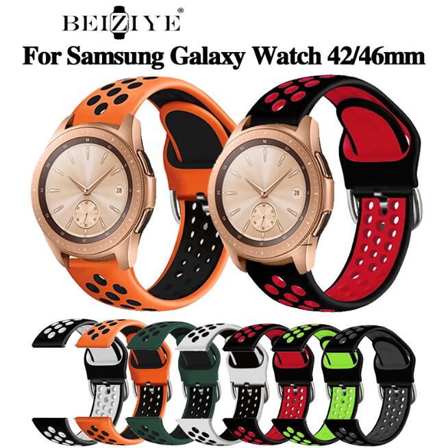Beiziye Samsung galaxy watch สมาร์ทวอทช์ นาฬิกา Samsung galaxy watch 42mm สายนาฬิกา สมาร์ทวอทช์ สายซิลิโคน สาย for Samsung galaxy watch 46mm สมาร์ทวอทช์