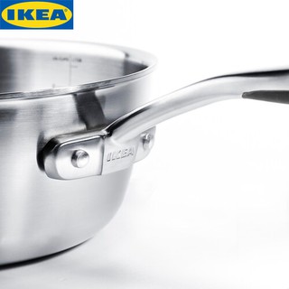 IKEA SENSUELL เซียลซูแอล หม้อด้ามพร้อมฝา, หม้อพร้อมฝา 4 ลิตร หม้อพร้อมฝา 5.5 ลิตร หม้อสแตนเลส