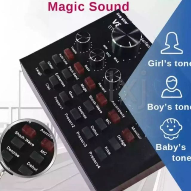 Mini Mixer bluetooth  voic fx.แท้