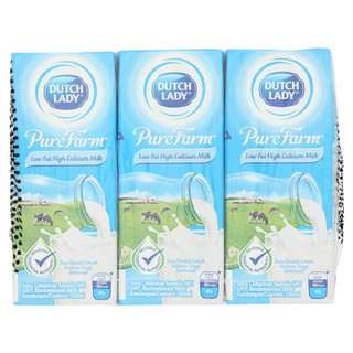 Dutch Lady Pure Farm Low Fat High Calcium Milk 6 x 200ml