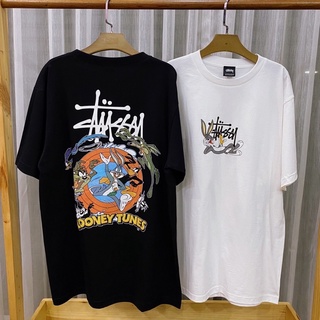 T-shirt  เสื้อยืดแขนสั้น Stussy ลูนี่ตูนS-5XL