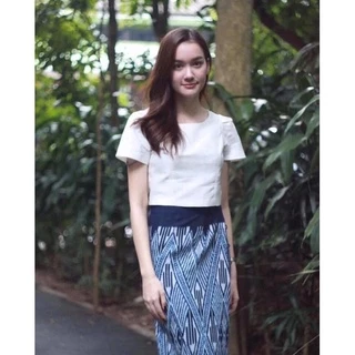 เสื้อไหมหม่อนลาวซิปหลังอัดผ้ากาวทั้งตัว