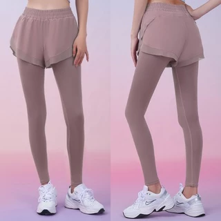 (YOGA-039) กางเกงออกกำลังกายผู้หญิงขายาว ใส่วิ่ง โยคะ มีซับในใส่สบาย (รบกวนดูวิดีโอสินค้างานจริงก่อนกดสั่งซื้อ)
