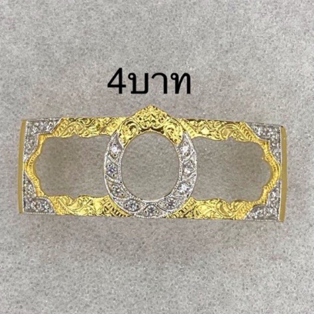 กรอบเลสทองสูตร ขนาด4บาท ใส่เลสหลวงพ่อรวยและเกจิอื่นๆ